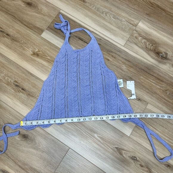 BDG Urban Outfitters Lavender Knit Halter Top Size Medium - Picture 5 of 7